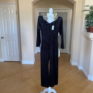 NWT Old Navy Kids Shimmer Black Stretch Jumpsuit